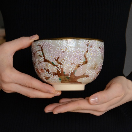 SAKURA Wood Tea Cup - Handcrafted by artisan with Japanese cherry