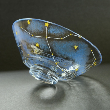 Glass Hira Chawan Natsu no Seiza
