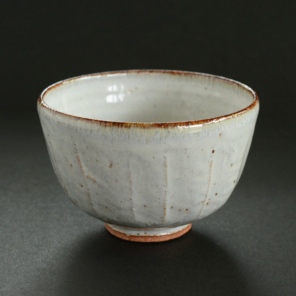 茶碗灰釉紅葉 茶器＆茶道具 抹茶碗 - Sazen Tea