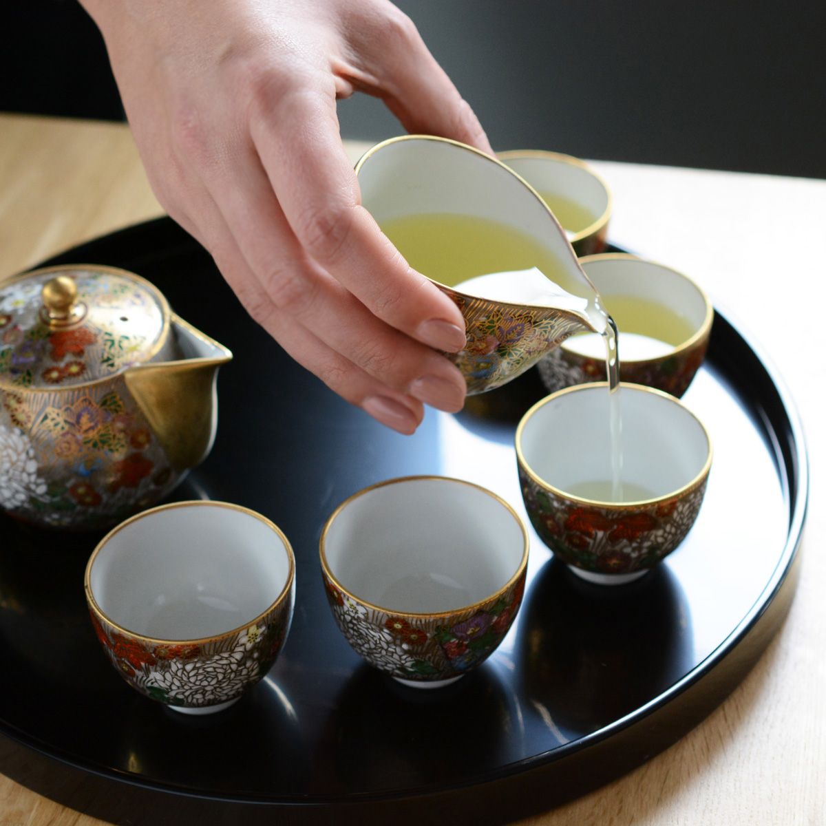 金花詰め 玉露茶器揃 茶器＆茶道具 日本の茶器セット - Sazen Tea