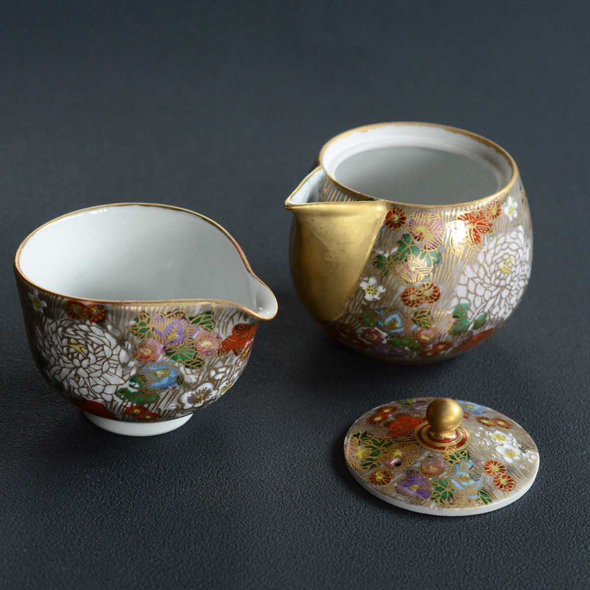 金花詰め 玉露茶器揃 茶器＆茶道具 日本の茶器セット - Sazen Tea