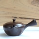 Gyokkou Brown Hiramaru Kushime Small Kyusu 